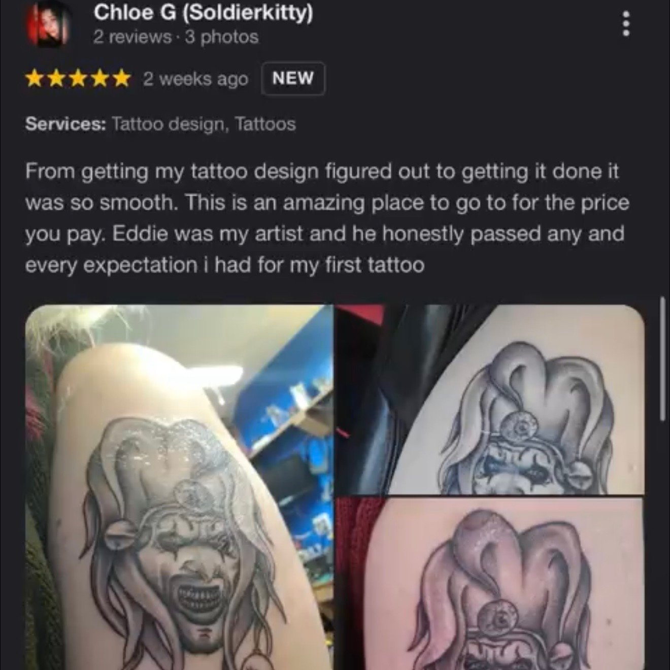 Review screenshot from Chloe G
